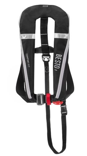 Спасательный жилет Besto Comfort Fit 165N черно/серый