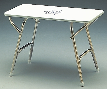 Палубный столик, складной, ножка из анодир.алюминия